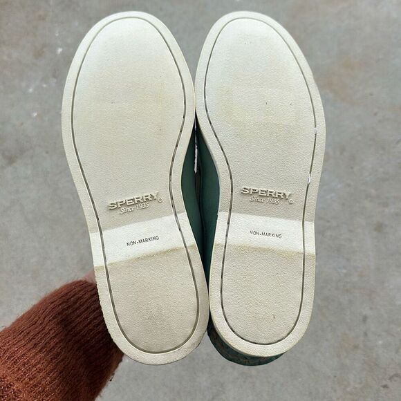 Sperry Gold Cup Loafer Boat Shoe Turquoise Women’s Size 5.5 SOLD - Picture 7 of 10